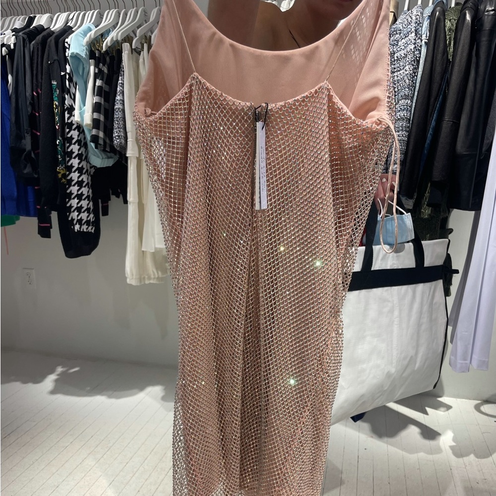 NWT Alice + Olivia Nelle Crystal Embellished Mini dress - Picture 2 of 12